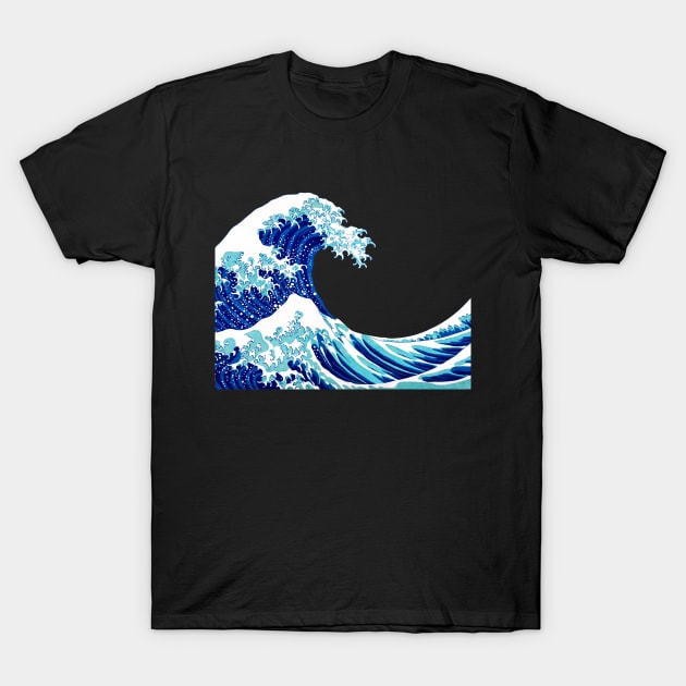 The Great Wave off Kanagawa T-Shirt by Riniwijaya 